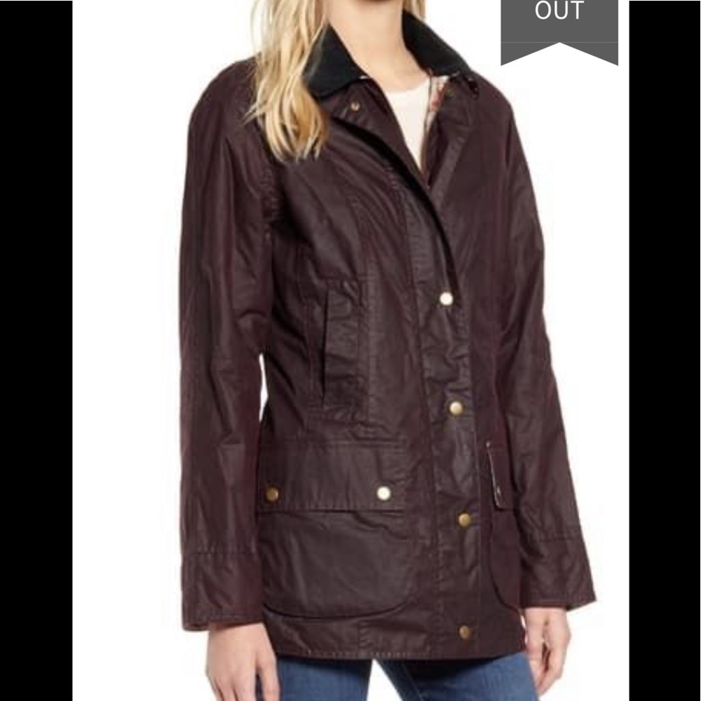 Barbour
Violet Lightweight Waxed Cotton Canvas Coa